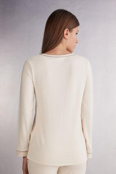 VANILLA IVORY Modal Long-Sleeved Jumper, , large image number 2