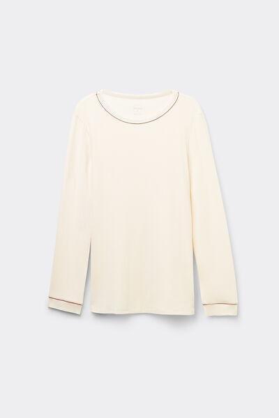 Ivory Long-Sleeved Jumper, Vanilla Ivory, large image number 6