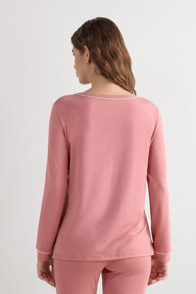 Pink Modal Long-Sleeved Jumper, 5601_849J, large image number 2