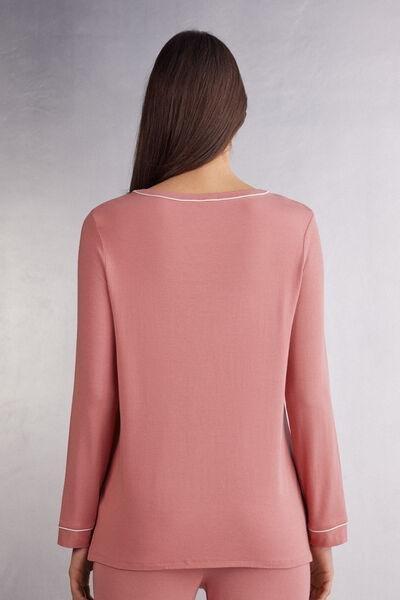 Pink Modal Long-Sleeved Jumper, , large image number 3