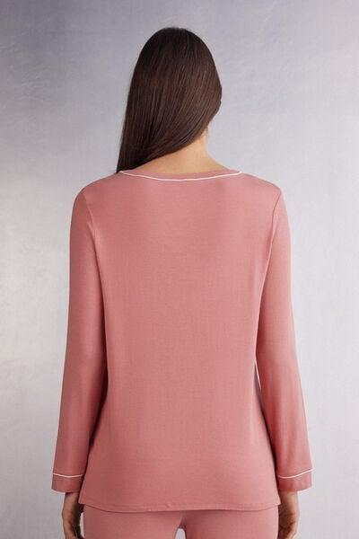 Pink Modal Long-Sleeved Jumper, , large image number 3