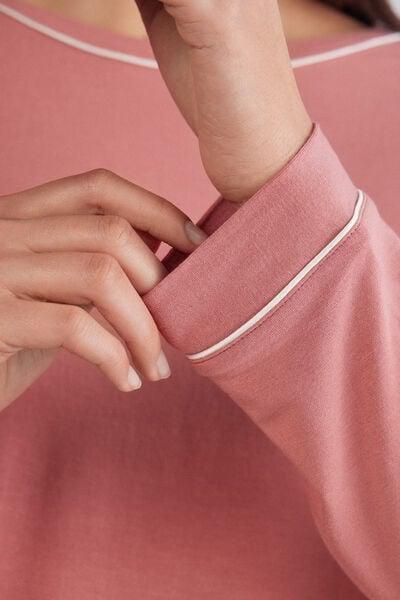 Pink Modal Long-Sleeved Jumper, 5601_849J, large image number 5