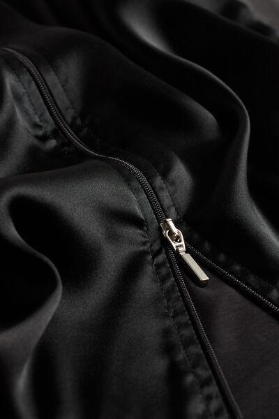Intimissimi - Black Silk And Lyocell Hooded Sweatshirt