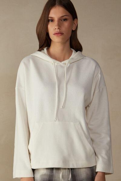Cream Warm Cuddles Hooded Top, , large image number 0