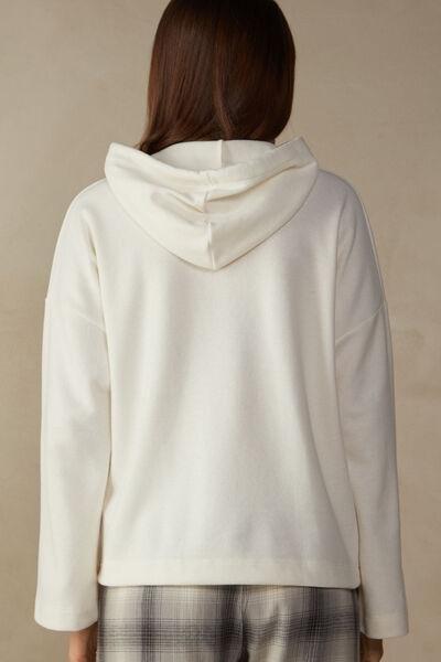 Cream Warm Cuddles Hooded Top, , large image number 3