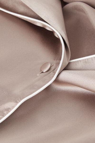 Beige Button Down Pyjama Top, , large image number 4