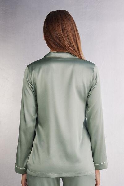 Green Style Silk Jacket, , large image number 3