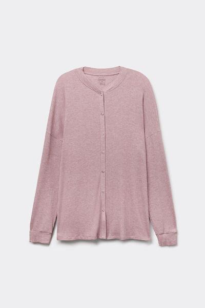 Pink Long-Sleeved Pyjama Shirt, , large image number 1