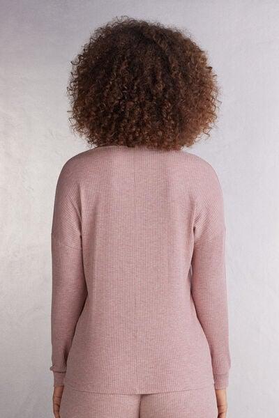 Pink Chic Comfort Boat-Neck Top, 5601_859J, large image number 4