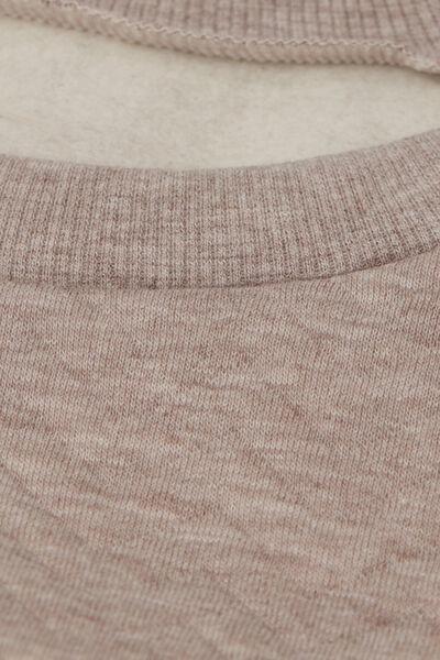 Beige Soft Chevron Long-Sleeved Shirt, , large image number 4