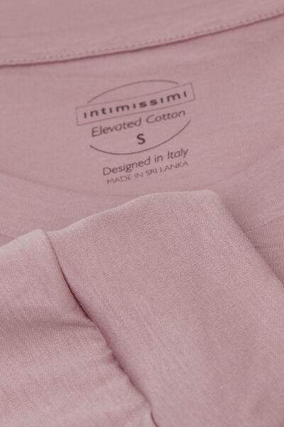 Pink Long-Sleeved Elevated Cotton Top, , large image number 4