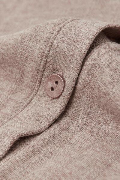Pink Luxury Softness Button-Down Modal Sweater, 5601_039K, large image number 4