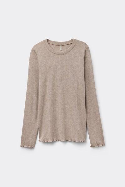 Pink Luxury Softness Long Sleeve Modal Jumper, 5601_039K, large image number 2