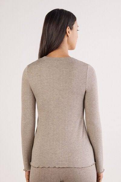 Pink Luxury Softness Long Sleeve Modal Jumper, 5601_039K, large image number 3