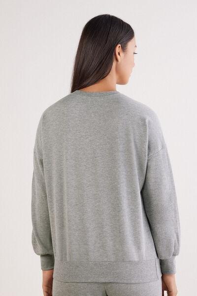 Grey Coraline Casual Long Sleeves Top, 5601_042K, medium