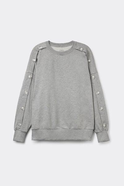 Grey Coraline Casual Long Sleeves Top, 5601_042K, large image number 3