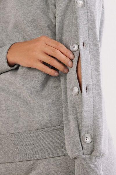 Grey Coraline Casual Long Sleeves Top, 5601_042K, large image number 5