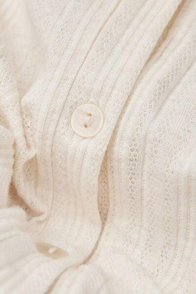Pink Sweet Pointelle Cotton Cardigan, 5601_070K, large image number 4
