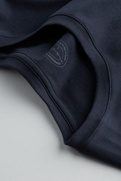 Blue  Long-Sleeve Supima Cotton Top, , large image number 5