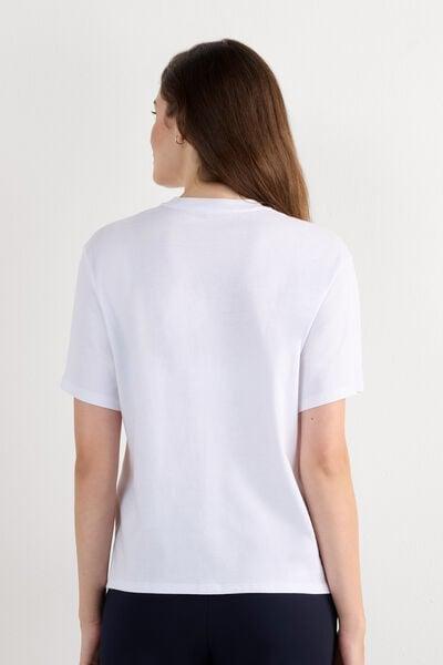 White Boxy Fit Short Sleeved Top, White, large image number 2