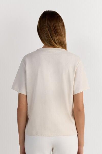 White Short Sleeve Jersey Top, 5601_659J, large image number 2