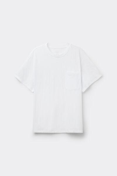 White Short-Sleeved Ultra fresh Cotton Top, White, large image number 3