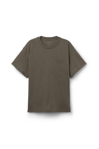 Green Short-Sleeved Ultra fresh Cotton Top, 5601_660J, large image number 1