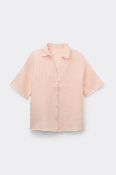 Pink Short-Sleeved Canvas Shirt, , large image number 2
