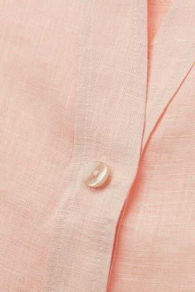 Pink Short-Sleeved Canvas Shirt, 5601_852J, large image number 4