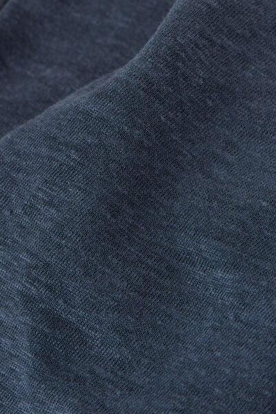 Navy Short-Sleeved Linen Shirt, 5601_243J, large image number 4