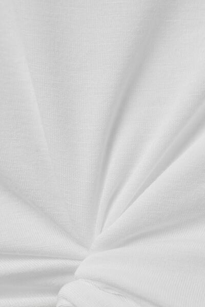 White Boat-Neck Top, Milk White, large image number 4