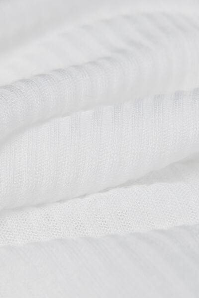 White Cashmere Short-Sleeved Blouse, White, large image number 4