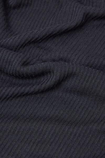 Black Cashmere Short Sleeve Blouse, , large image number 4