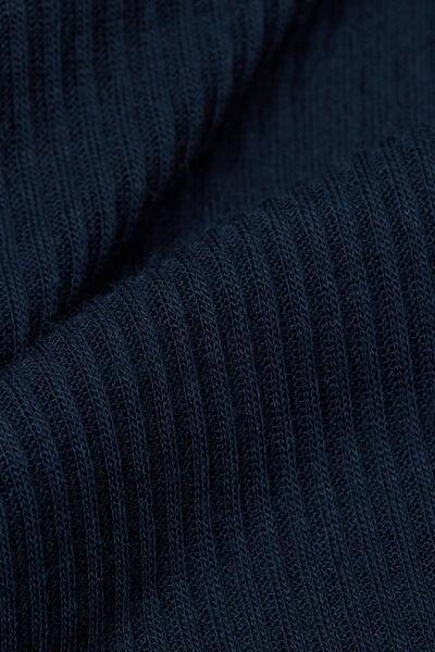 Blue Cashmere Short Sleeve Blouse, Intense Blue, large image number 4