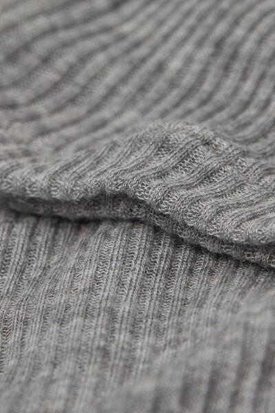 Grey Cashmere Short Sleeve Blouse, 5601_862J, large image number 4