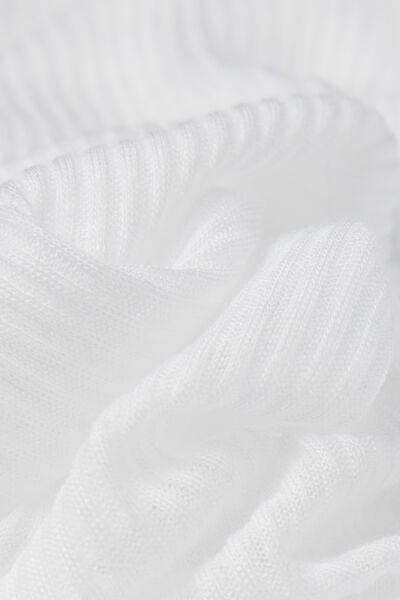 White Cashmere High-Neck Top, White, large image number 4