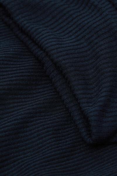 Navy Cashmere High-Neck Blouse, Intense Blue, large image number 4