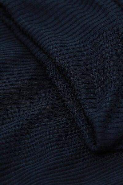 Navy Cashmere High-Neck Blouse, Intense Blue, large image number 4