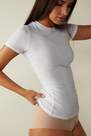 Intimissimi - White Short-Sleeved Stretch Supima? Cotton Top, Women