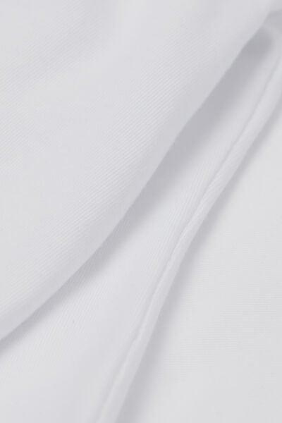White Short-Sleeved Stretch Top, White, large image number 5