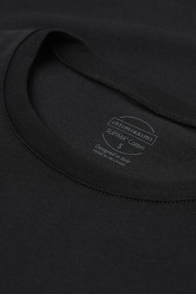 Black Short-Sleeved Stretch Top, , large image number 5
