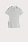 Intimissimi - Light Grey Blend Short-Sleeved Stretch Supima� Cotton Top, Women