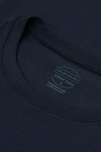 Blue Short-Sleeved Stretch Top, Intense Blue, large image number 5
