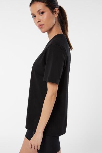 Black Short-Sleeved Top, Black, large image number 3