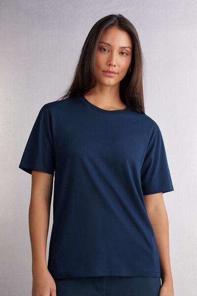 Navy Short-Sleeved Top, , medium