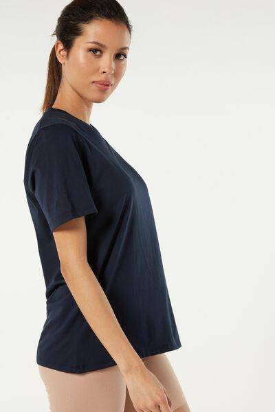 Navy Short-Sleeved Top, , large image number 3