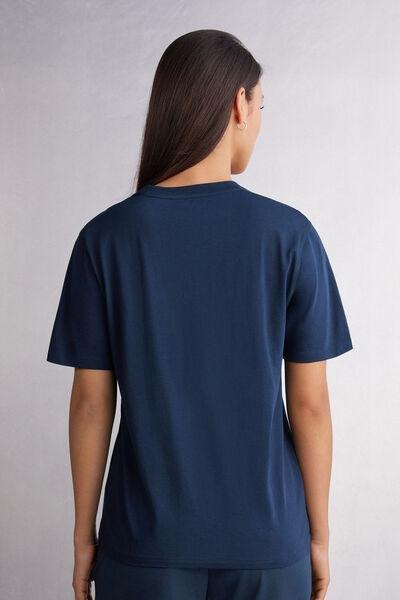 Navy Short-Sleeved Top, , large image number 4
