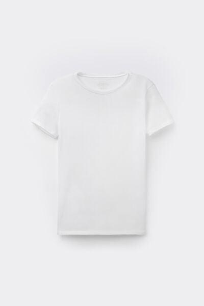 White Short-Sleeve T-Shirt, White, large image number 4