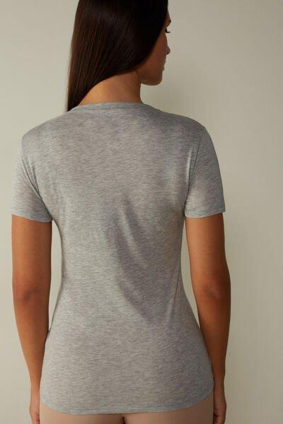 Grey  Short-Sleeve T-Shirt In Ultrafresh Supima Cotton, , large image number 3