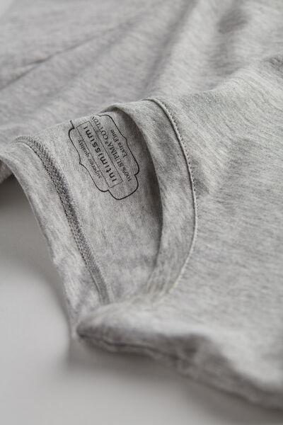 Grey  Short-Sleeve T-Shirt In Ultrafresh Supima Cotton, , large image number 4